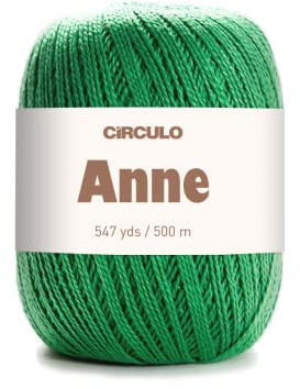 CÍRCULO – Lana de alta calidad para tejer y ganchillo | 100% algodón mercerizado - 500 m - Calidad desde 1938 (verde)