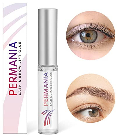 PERMANIA Colla per il sollevamento delle ciglia, Lash Lift Glue, Colla per ciglia, Impermeabile, Asciugatura rapida, Nessun cattivo odore, Dura 6 settimane (7 ml)
