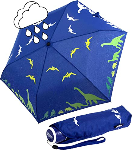 iX-brella Mini Kinderschirm mit Farbänderung bei Nässe - Dinosaurier