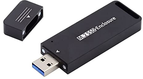 chenyang Adaptador M.2 a USB 3.1, NVME M-Key M.2 NGFF SATA SSD a USB 3.0 tipo A, adaptador convertidor RTL9210B Chipset 2230 2242