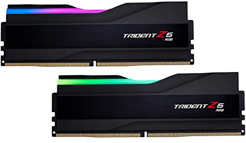 G.SKILL Trident Z5 RGB Series (Intel XMP 3.0) DDR5 RAM 96GB (2x48GB) 6400MT/s CL32-39-39-102 1.35V Desktop Computer Memory UDIMM - Matte Black (F5-6400J3239F48GX2-TZ5RK)
