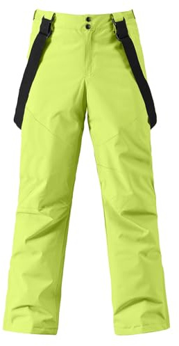 HOTIAN Herren Skihose Hosenträgerhose Outdoorhose Snowboardhose Winter Wasserdicht Warm Abnehmbare Hosenträger Skilanglaufhose Thermohose Wanderhose Ski Pant
