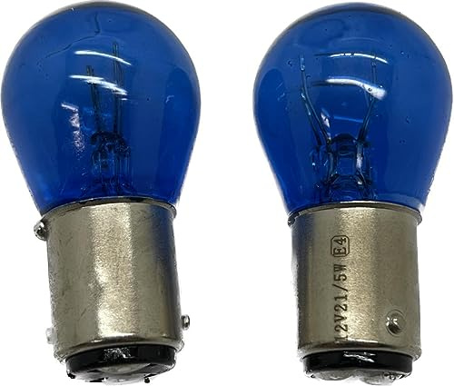 LiteSync HLG-380-5Kx2 Halogen Bulbs 2 x 380 BAY15D P21/5W 12V 21W Replacement DRL Xenon Blue 5000K Canbus Friendly