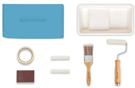 Rust-Oleum Ready to Roll - Eco Paint Kit (Small) - Bathroom Tile Satin Deep Blues