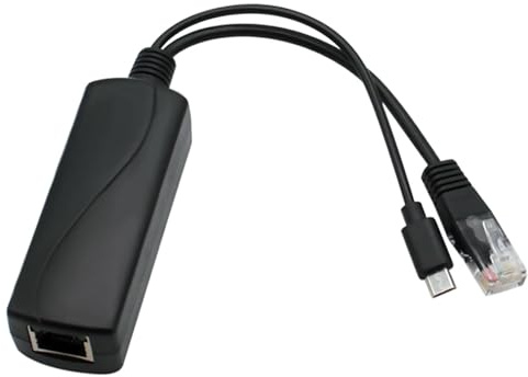 Répartiteur PoE actif 10 W Micro USB Power over Ethernet Gigabit pour Raspberry Pi 4, tablettes, Dropcam