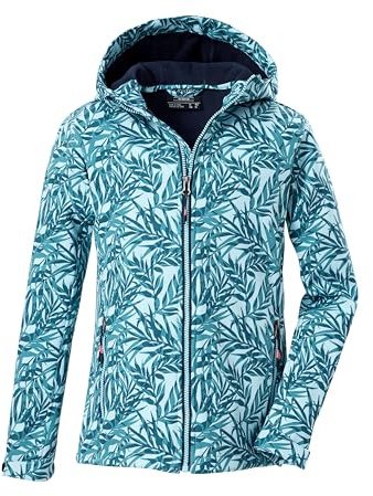 Killtec Mädchen Softshelljacke Print Softshell/utomhusjacka med huva flickor