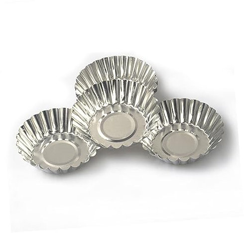 COLLBATH 100pezzi Per Crostate Antiaderrente Per Muffin Tartellette e Dessert Facile e Riutilizzabile