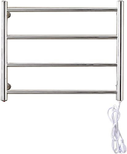 Electric Towel Radiator,Wall Mount Towel Rail,Plug-in Straight Stainless Steel Heater Towel Rack