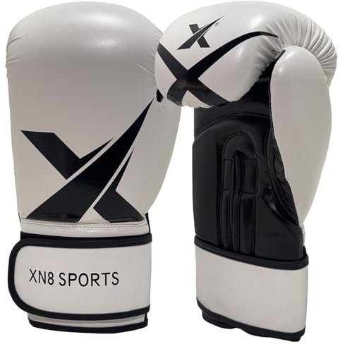 Xn8 Boxing Gloves for Men & Women – Training & Sparring Gloves, Faux Leather, Multi-Layered Padding, Ventilated Palm – Ideal for Kickboxing, Muay Thai, MMA, Karate (8oz 10oz 12oz 14oz 16oz)