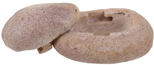 MOBUTOFU Versteckter Schlüsselhalter Steinoptik Wetterfester Schlüsselverstecker Für Garten Und Außenbereich Aufbewahrungsbox Resin Für Ersatzschlüssel Design Für Sicheres Verstecken
