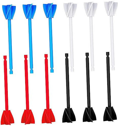 Homoyoyo 12pcs Paint Mixer Drill Attachment Set Epoxy Resin Stirrer Rods Helix Paint Mixer for Drill and Resin