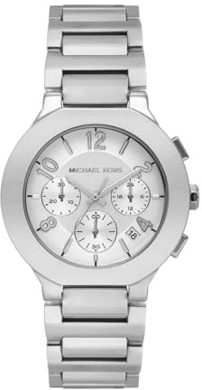 Michael Kors Gramercy Watch for Women, Quartz Chronograph Movement with Stainless Steel Strap
