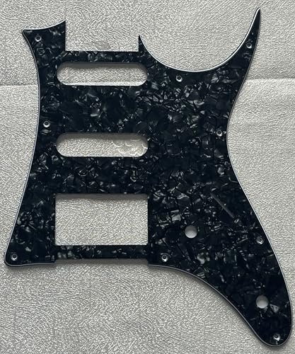 Plektrumschutz für Ibanez RG 40 HSS Style Gitarre Pickguard Schlagbrett Schlagplatte (4-lagig, Black Pearl)