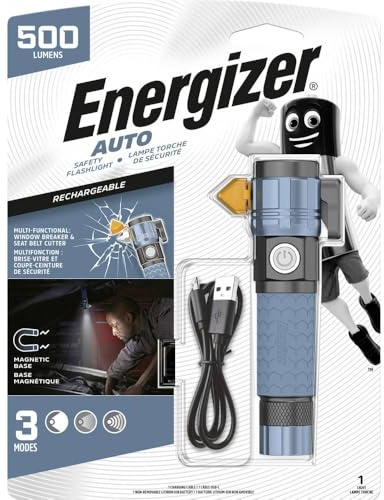 Energizer Lampe de poche LED pour voiture, alimentée par batterie, 500 lm