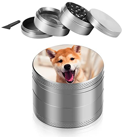 EinzigGeschenk Molinillo personalizado de acero inoxidable con su propia foto, 6 colores (negro, rojo, plata, gris beige, verde, azul), molinillo de especias personalizado para cocina, café y regalos