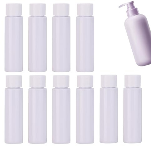 Påfyllningsbar kosmetisk flaska - 10 flytande flaskor med anti-läckage - 30 ml tomma diskmedel mot läckage för tonic duschgel lotion ansiktsrengöring balsam