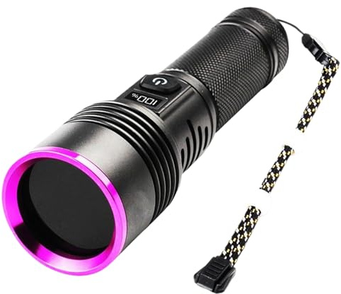 Blutspur-Taschenlampe – Wiederaufladbare UV-Blutverfolgungs-Taschenlampe Mit LCD-Display, Nächtliches Spurensuchlicht, Zur Urinerkennung, Harzaushärtung, Zuhause, Outdoor, Camping, Reisen, Wandern