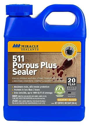 Miracle Sealants 511 Porous Plus Penetrating Stone & Tile Sealer, Quart