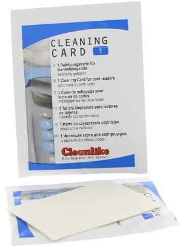 EC Cash Reinigungskarte mit feuchtem Reiniger für das EC Gerät bei Lesefehler, Cleaning Card, Magnetkarten