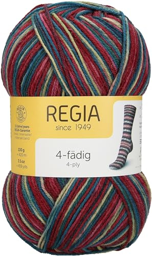 REGIA 4-fädig Color 9801269-07707 schneeanzug Handstrickgarn, Sockengarn, 100g Knäuel