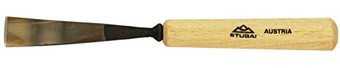 Stubai 521220 Couteau à sculpteur avec manche en bois, Or/Beige, 20 mm