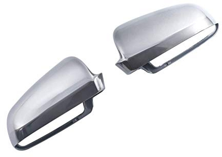 Aluminium Design Spiegel Abdeckung Kappe Gehäuse Links+Rechts Set
