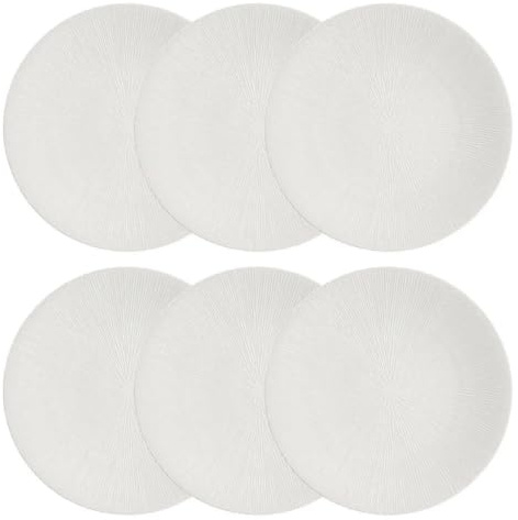 Secret de Gourmet - Lot de 6 Assiettes Plates Atelier 27cm Crème