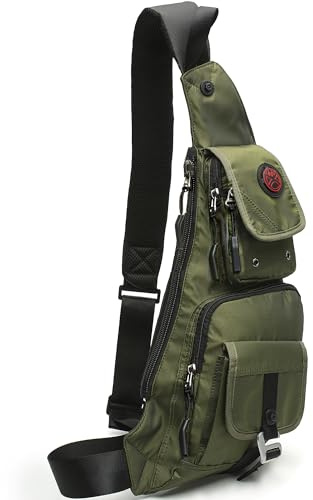 NICGID Sling Bag Chest Shoulder Backpack Bum Bag Shoulder Bags for Men, S
