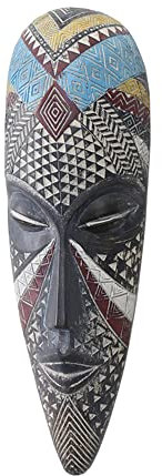 OTARTUDE Afrikanische Maske, Wandskulptur, handgeschnitzt, afrikanischer Tribal, Wandmaske, Kunst