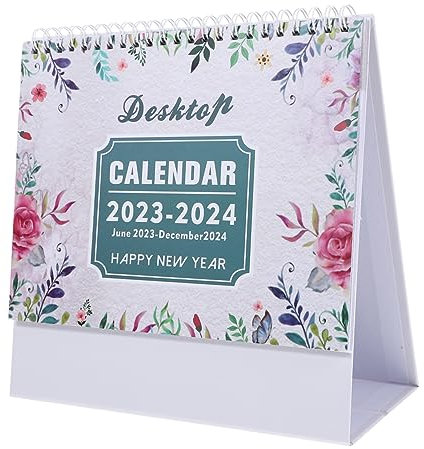 TOYANDONA Englischer Tischkalender Praktischer Monatskalender Für Büro Zuhause Platzsparend Als Für Weihnachten Neujahr Stilvolle Schreibtischdekoration