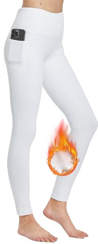 FitsT4 Sports Damen Winterreitleggings Vollbesatz Reithose mit Fleecefutter | Reithose damen winter mit Fleecefutter mit Handytasche und Gürtelschlaufenfür das Reittraining und für Reitturniere
