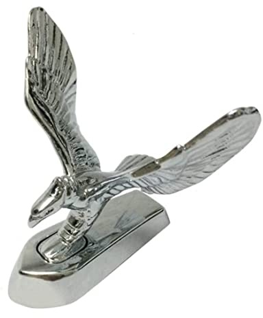 VONGLYHOO 1 Stück 3D-Emblem Adler Auto Frontabdeckung Chrom Haube Ornament Aufkleber Abzeichen Motorhaube Auto Dekoration Styling Zubehör (c)