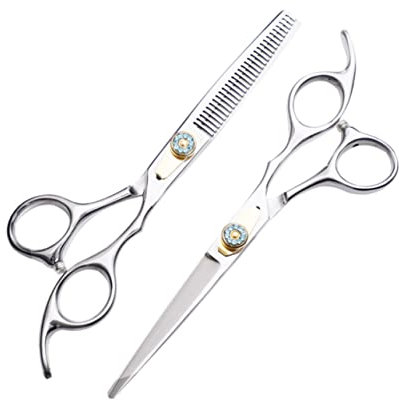 Beavorty Haarschneideschere Aus Hochwertigem Edelstahl Salonschere Zum Ausdünnen Von Haaren Robuste Schere Für Friseur Und Heimgebrauch