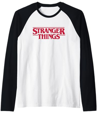 Stranger Things Main Logo Raglan Baseball Tee