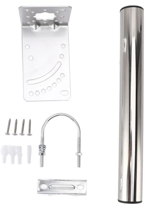 Satellite Internet Antenna Mount,Iron Wall Mounted Mounting Bracket,Pipe Adapter Mount Kit for Outdoor Antenna,Satellite Dish,Weather Station Installation