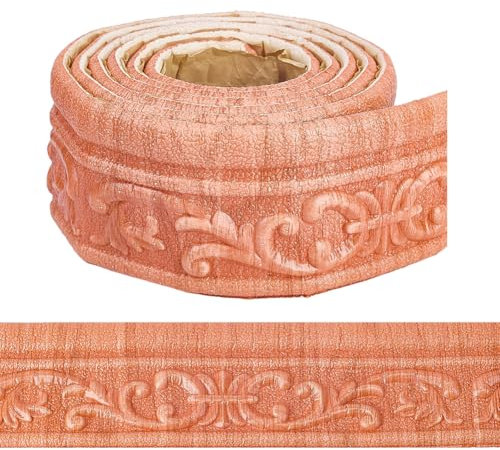 CRASPIRE Moldura de Corona Autoadhesiva de Espuma para Zócalo Moldura Zócalo Papel Tapiz Espejo Flexible Borde Adhesivo Líneas Borde Pared 90 x 3.14D Base para Decoración Hotel Y Hogar
