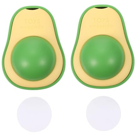 Abaodam 2pièces Jouet pour Chaton Avocat à Herbe à Chat Jouet Molaire Interactif pour Chaton Ludiques