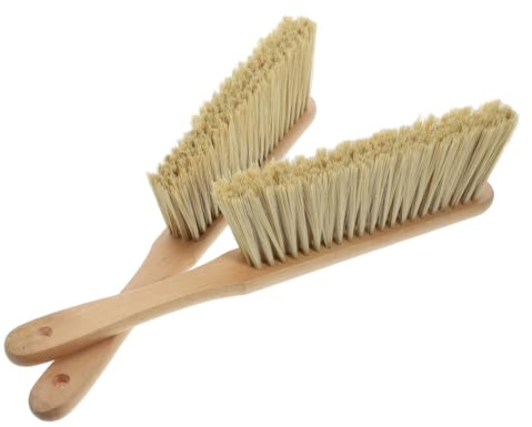 GALPADA 2pcs Wooden Dust Brush Handheld Soft Bristles for Home Cleaning for Sofa Bed and Kitchen Dusting Durable Poplar Handle Multi Functional Duster for Everyday Use