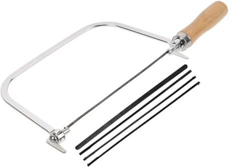 Operitacx Serrucho de Mano con Mango de Madera Ergonómico de Calar para Carpintería y Bricolaje Herramienta Manual para Cortar Madera Bambú y PVC Repuesto para Profesionales y Principiantes