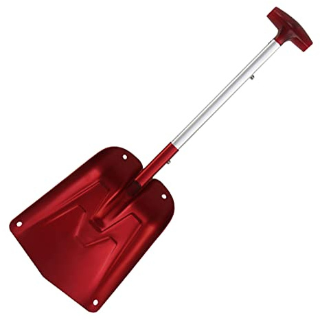 Pala de nieve de metal de aluminio para entrada, pala de nieve ligera para coche, pala de mango ergonómico