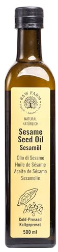 Raw Farm - Sesame Seed Oil 500ml | 100% Pure & Natural | Cold Pressed, Unrefined & Additive-Free | Rich in Antioxidants & Healthy Fats | Ideal for Cooking, Salad Dressings & Skincare | Vegan