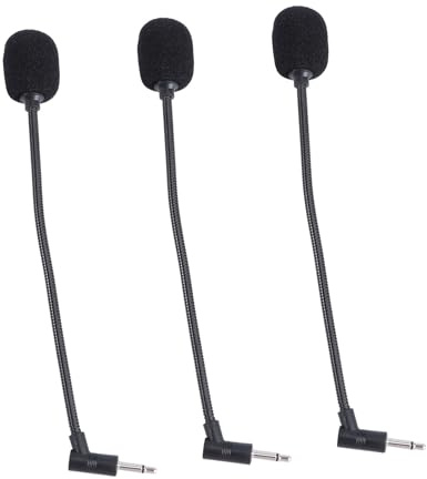 HONITANO Micrófonos Portátiles para Teléfono y Computadora, 3 Piezas Corte Recto, Sonido Estéreo, Diseño Compacto Adecuado para Oficina y Hogar