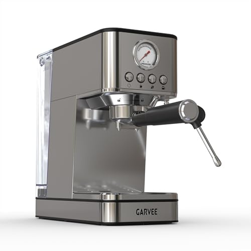 Euker Espressomaschine Siebträger 20 Bar Mit Milchaufschäumer & 1,7L Wassertank - 1200W Kaffeemaschine Mit Thermoblock-Schnellheizsystem - Kompakte Siebträgermaschine Für Küche
