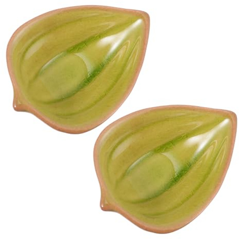 LABRIMP 2 Piatti in Ceramica per Oli Essenziali da Aromaterapia, Ciotole per Miscelare Prodotti da Salone, Contenitori Riutilizzabili per Oli Aromatici in Salone di Bellezza e Spa, Verde