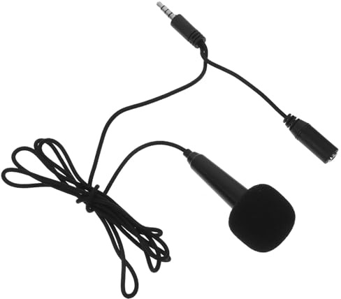 DOITOOL Microfono Facile da Usare Mini Portatile per in Lega di Alluminio e Magnesio, senza Alimentazione Esterna per Cantare e Live Streaming