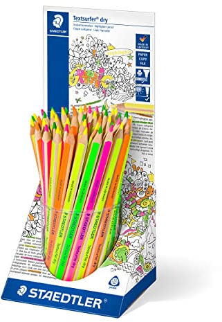 STAEDTLER Textsurfer dry 128 64 – Thekendisplay, 48 Stück, 4 Farben