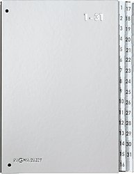 2 X PAGNA Pultordner 32 tlg. silber Color 24329-14