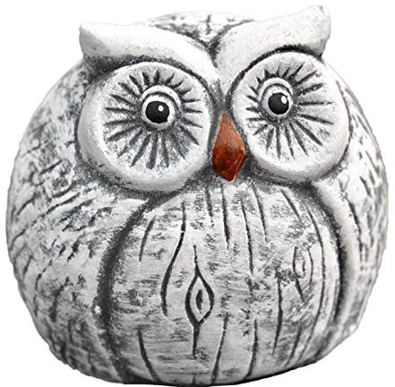 stoneandstyle Steinfigur Eule Esther, massiver Steinguss, Frost- und wetterfest