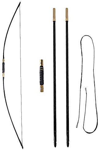 AMEYXGS 65 Bogenschießen Takedown Langbogen 25-70lbs Handgemachte traditionelle Langbogenjagd Gerader Bogen für Erwachsene Teenager Anfänger Zielübung (45lbs)
