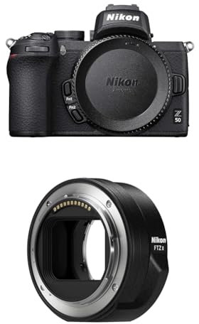 Nikon Z 50 Spiegellose Kamera im DX-Format + NIKON FTZ II (Adapter für F-Mount Objektive auf Z-Mount Kameras)